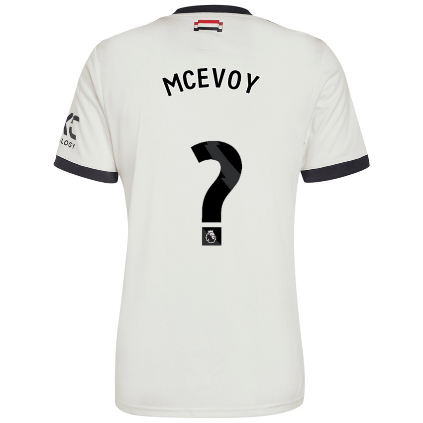 Dětské Jay Mcevoy #0 Off White Třetí Hráčské Dresy 2024/25 Dres