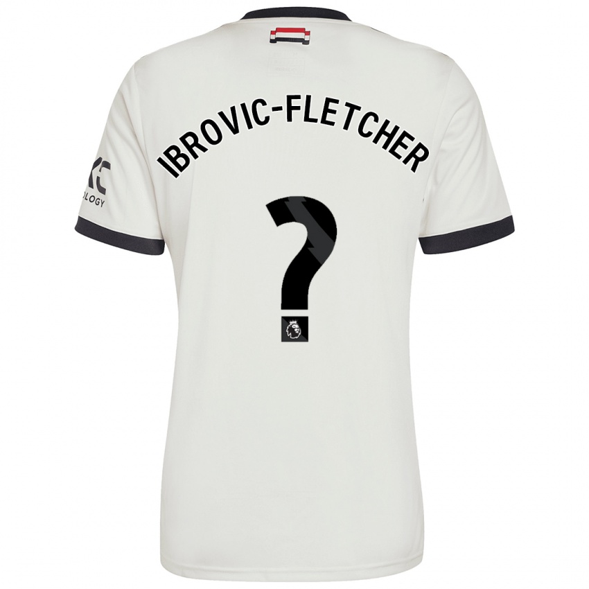 Dětské Edward Ibrovic-Fletcher #0 Off White Třetí Hráčské Dresy 2024/25 Dres