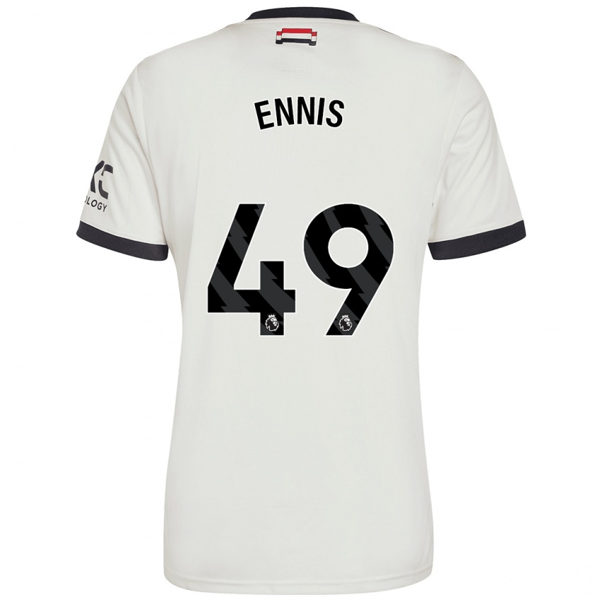 Dětské Ethan Ennis #49 Off White Třetí Hráčské Dresy 2024/25 Dres