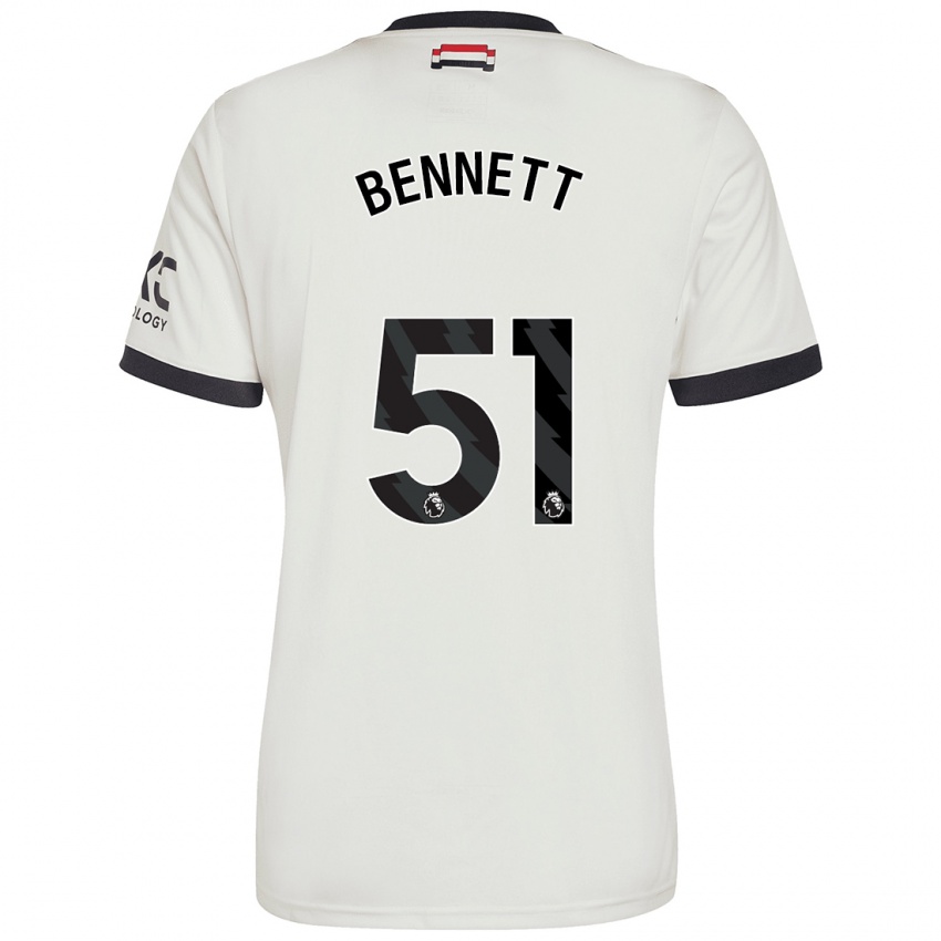 Dětské Rhys Bennett #51 Off White Třetí Hráčské Dresy 2024/25 Dres