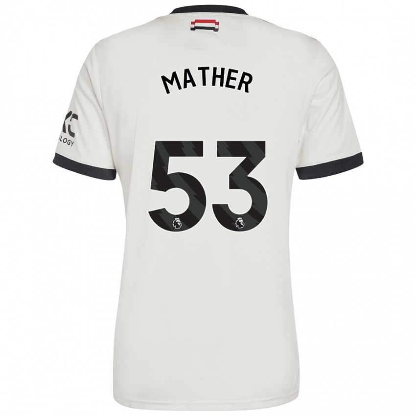 Dětské Sam Mather #53 Off White Třetí Hráčské Dresy 2024/25 Dres