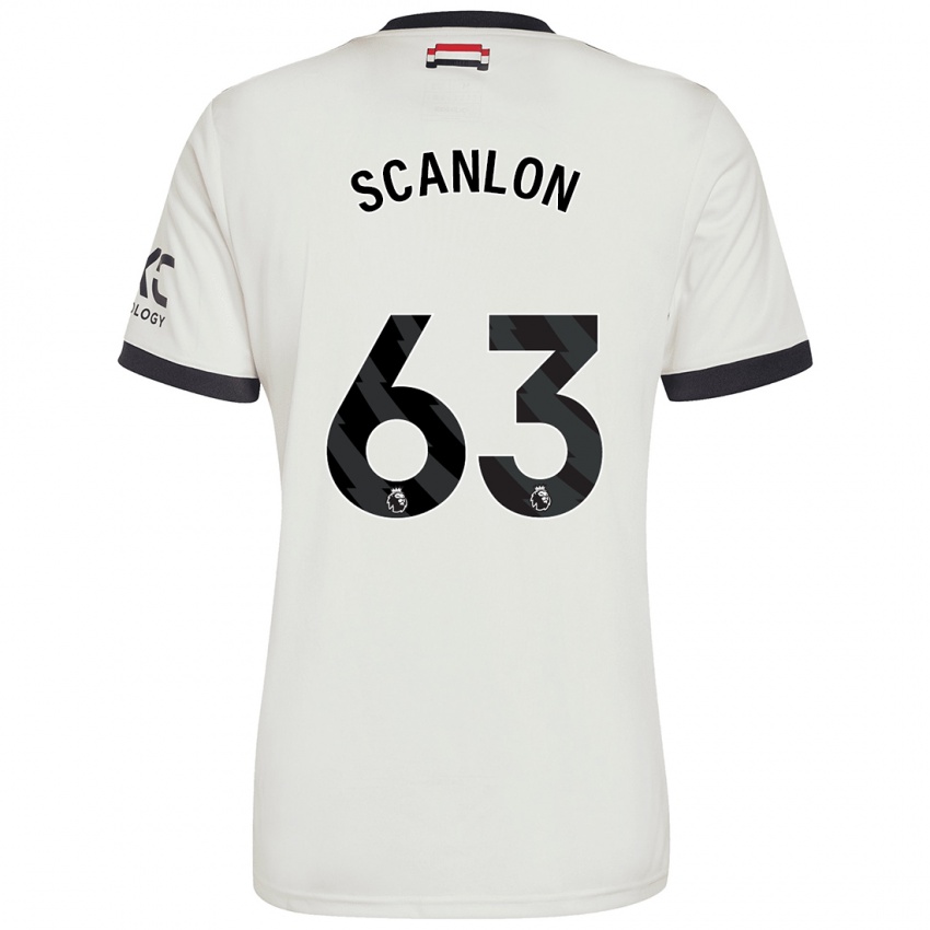 Dětské James Scanlon #63 Off White Třetí Hráčské Dresy 2024/25 Dres