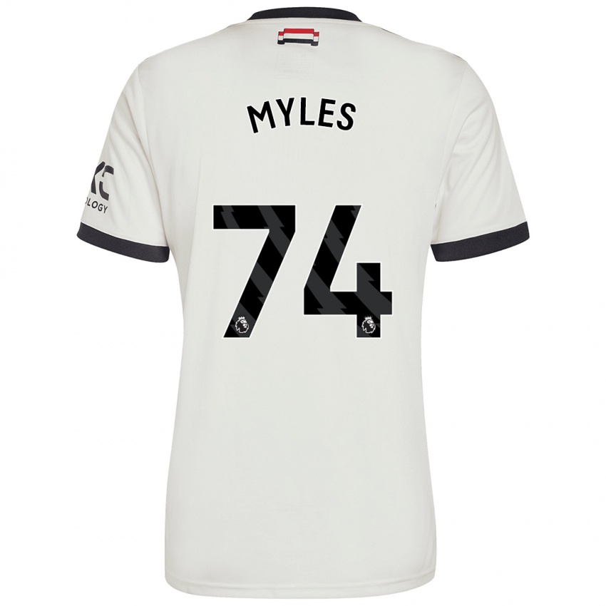 Dětské Tom Myles #74 Off White Třetí Hráčské Dresy 2024/25 Dres