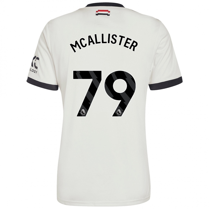 Dětské Finley Mcallister #79 Off White Třetí Hráčské Dresy 2024/25 Dres