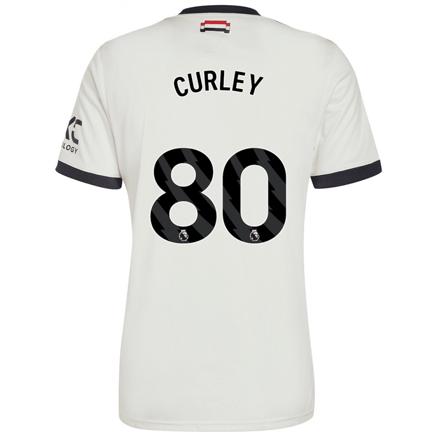 Dětské Ruben Curley #80 Off White Třetí Hráčské Dresy 2024/25 Dres