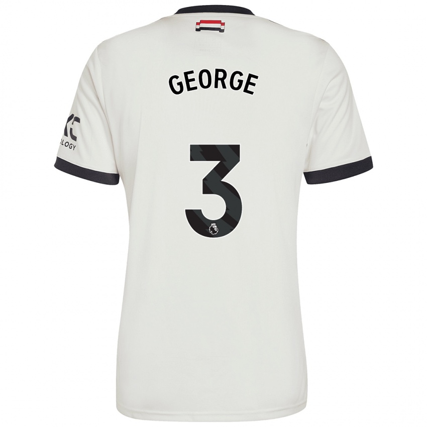 Dětské Gabby George #3 Off White Třetí Hráčské Dresy 2024/25 Dres