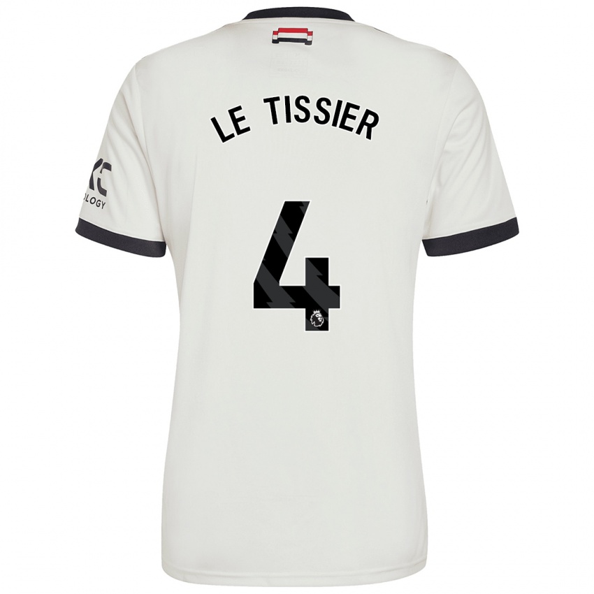 Dětské Maya Le Tissier #4 Off White Třetí Hráčské Dresy 2024/25 Dres