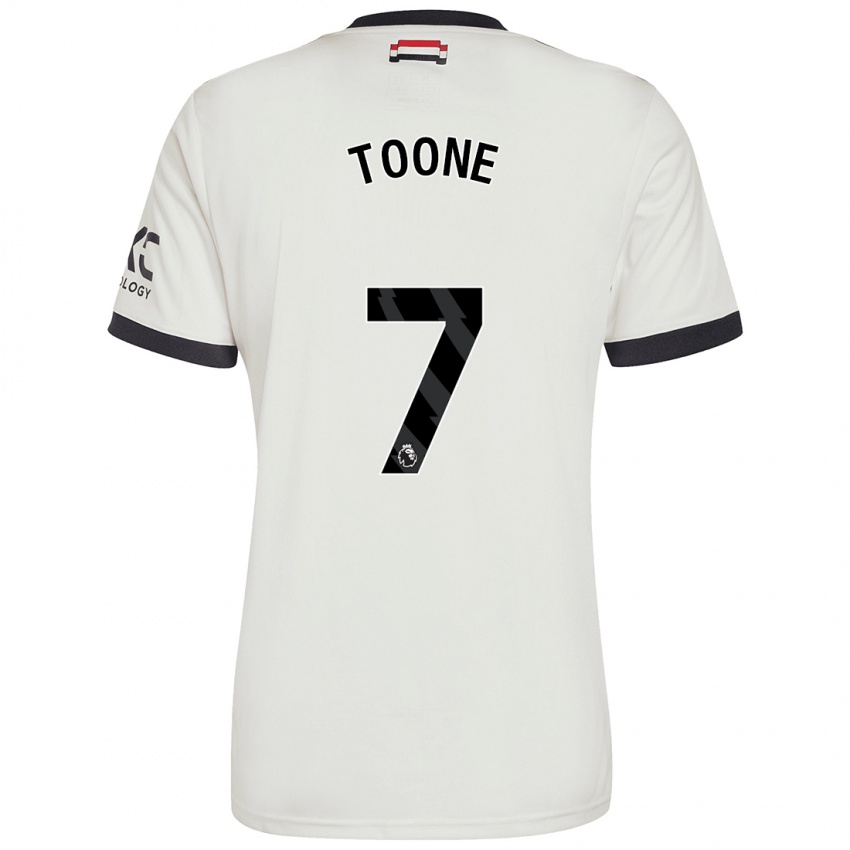 Dětské Ella Toone #7 Off White Třetí Hráčské Dresy 2024/25 Dres