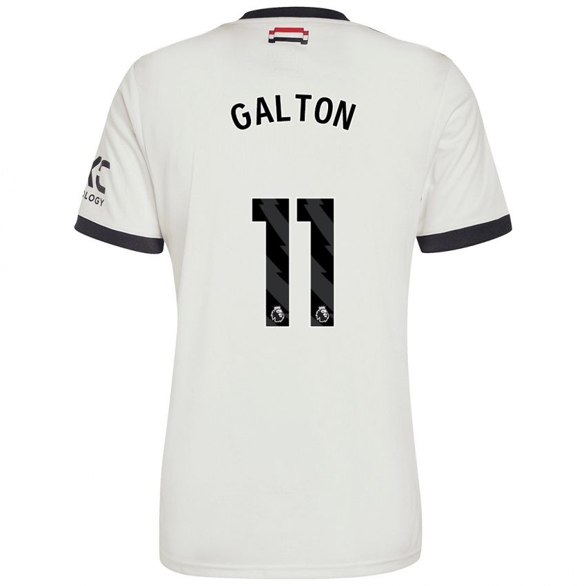 Dětské Leah Galton #11 Off White Třetí Hráčské Dresy 2024/25 Dres