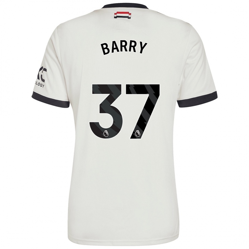 Dětské Keira Barry #37 Off White Třetí Hráčské Dresy 2024/25 Dres