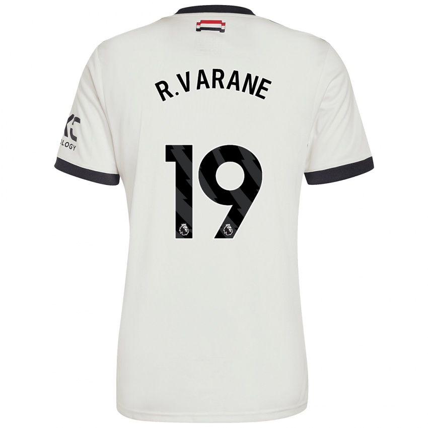 Dětské Raphael Varane #19 Off White Třetí Hráčské Dresy 2024/25 Dres