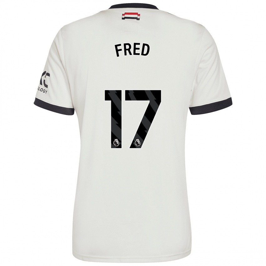 Dětské Fred #17 Off White Třetí Hráčské Dresy 2024/25 Dres