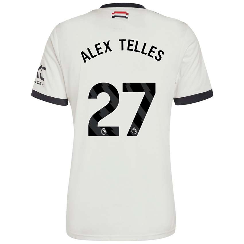 Dětské Alex Nicolao Telles #27 Off White Třetí Hráčské Dresy 2024/25 Dres