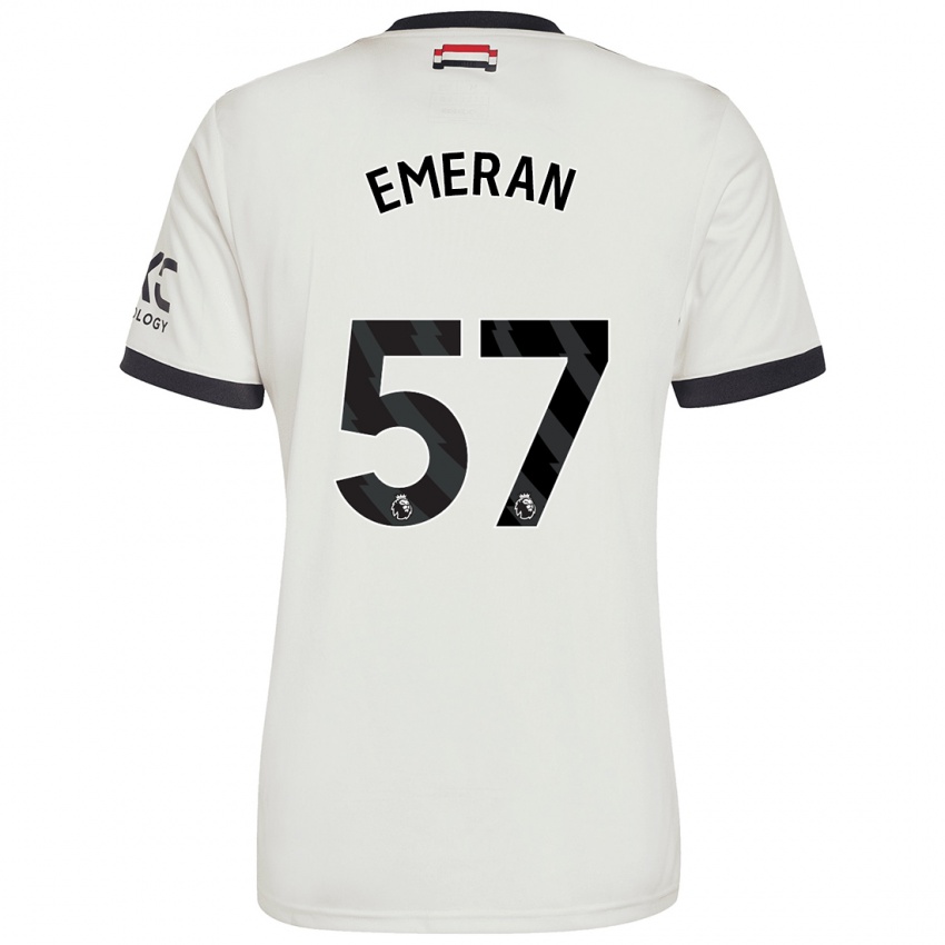 Dětské Noam Emeran #57 Off White Třetí Hráčské Dresy 2024/25 Dres