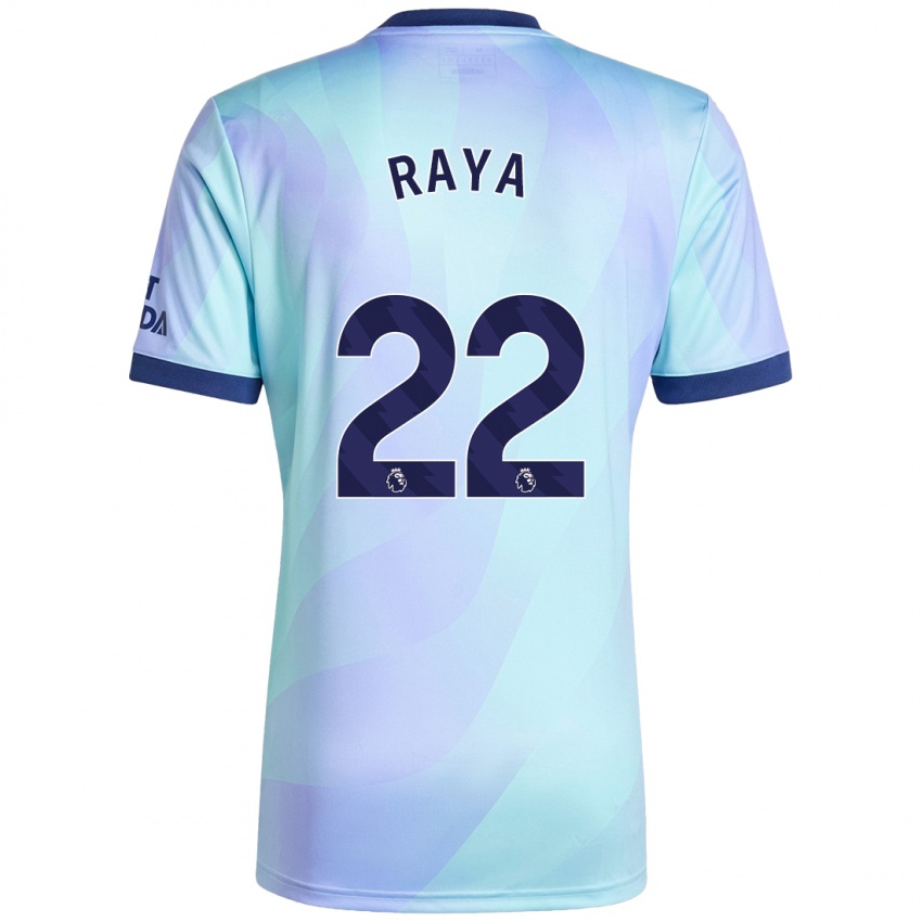 Dětské David Raya #22 Aqua Třetí Hráčské Dresy 2024/25 Dres