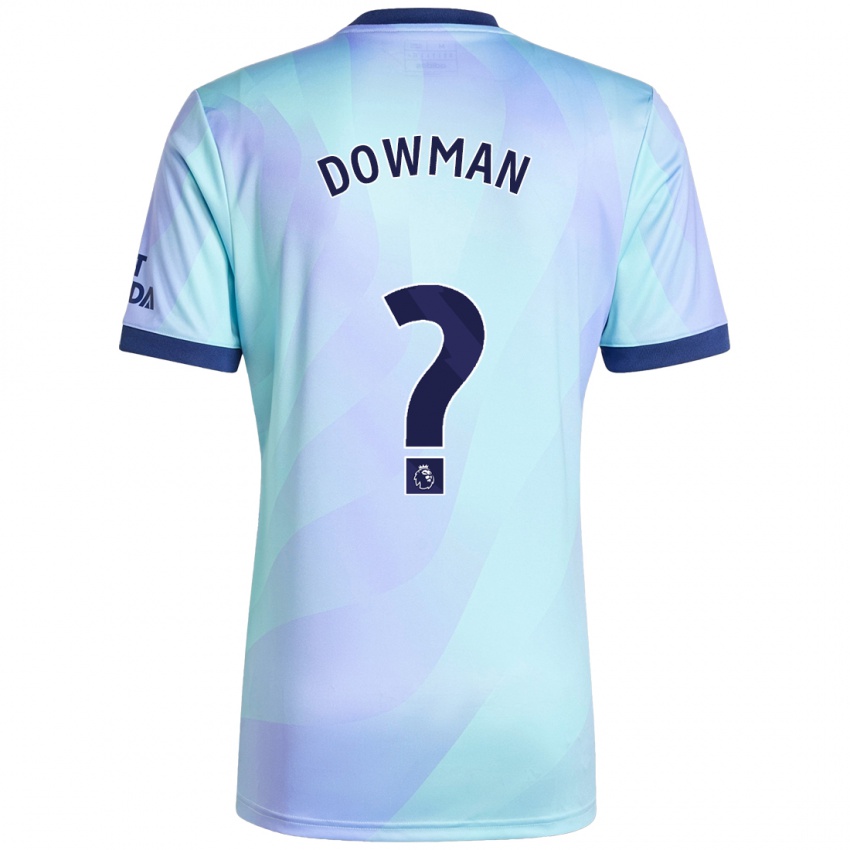 Dětské Max Dowman #0 Aqua Třetí Hráčské Dresy 2024/25 Dres