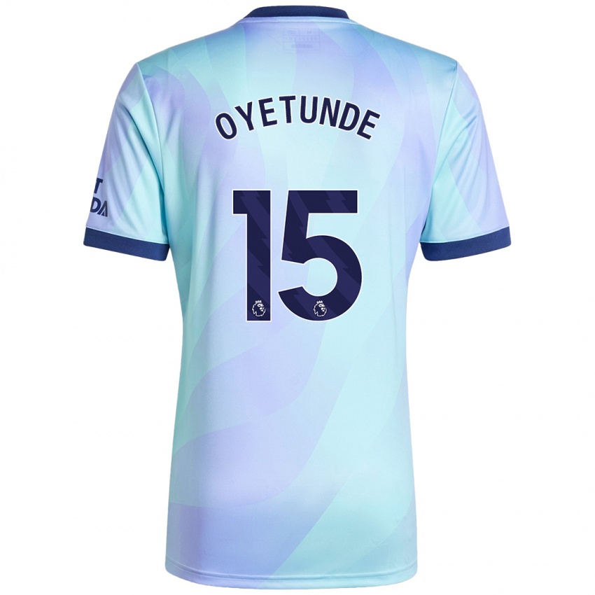 Dětské Daniel Oyetunde #15 Aqua Třetí Hráčské Dresy 2024/25 Dres