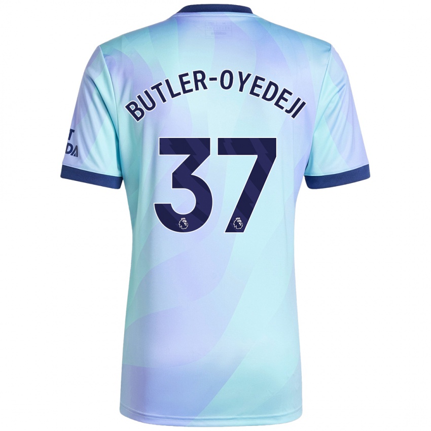 Dětské Nathan Butler-Oyedeji #37 Aqua Třetí Hráčské Dresy 2024/25 Dres