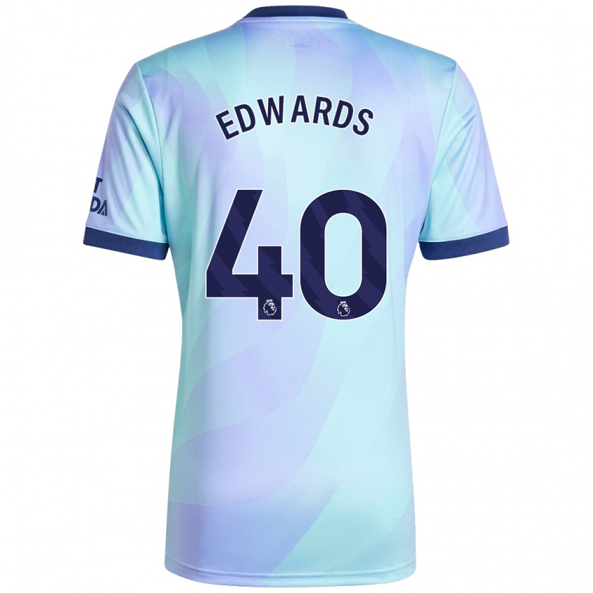 Dětské Khayon Edwards #40 Aqua Třetí Hráčské Dresy 2024/25 Dres