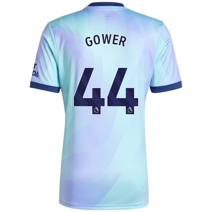 Dětské Jimi Gower #44 Aqua Třetí Hráčské Dresy 2024/25 Dres