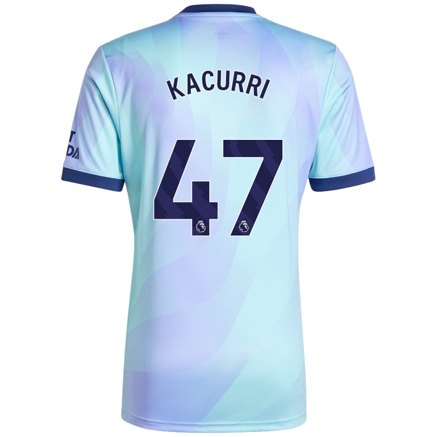 Dětské Maldini Kacurri #47 Aqua Třetí Hráčské Dresy 2024/25 Dres