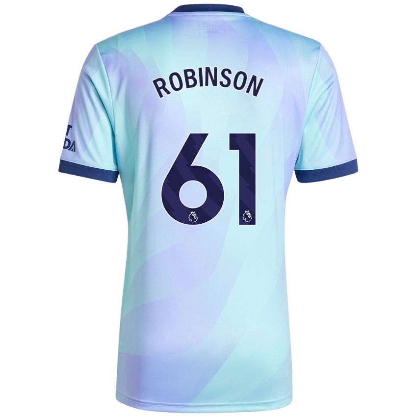 Dětské Josh Robinson #61 Aqua Třetí Hráčské Dresy 2024/25 Dres