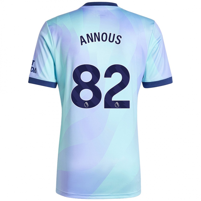 Dětské Andre Annous #82 Aqua Třetí Hráčské Dresy 2024/25 Dres