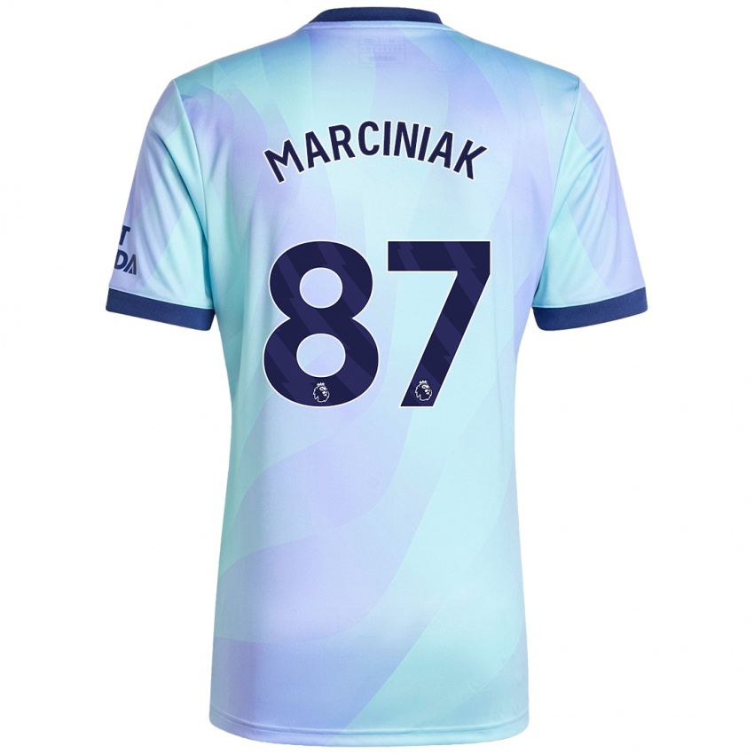 Dětské Alex Marciniak #87 Aqua Třetí Hráčské Dresy 2024/25 Dres