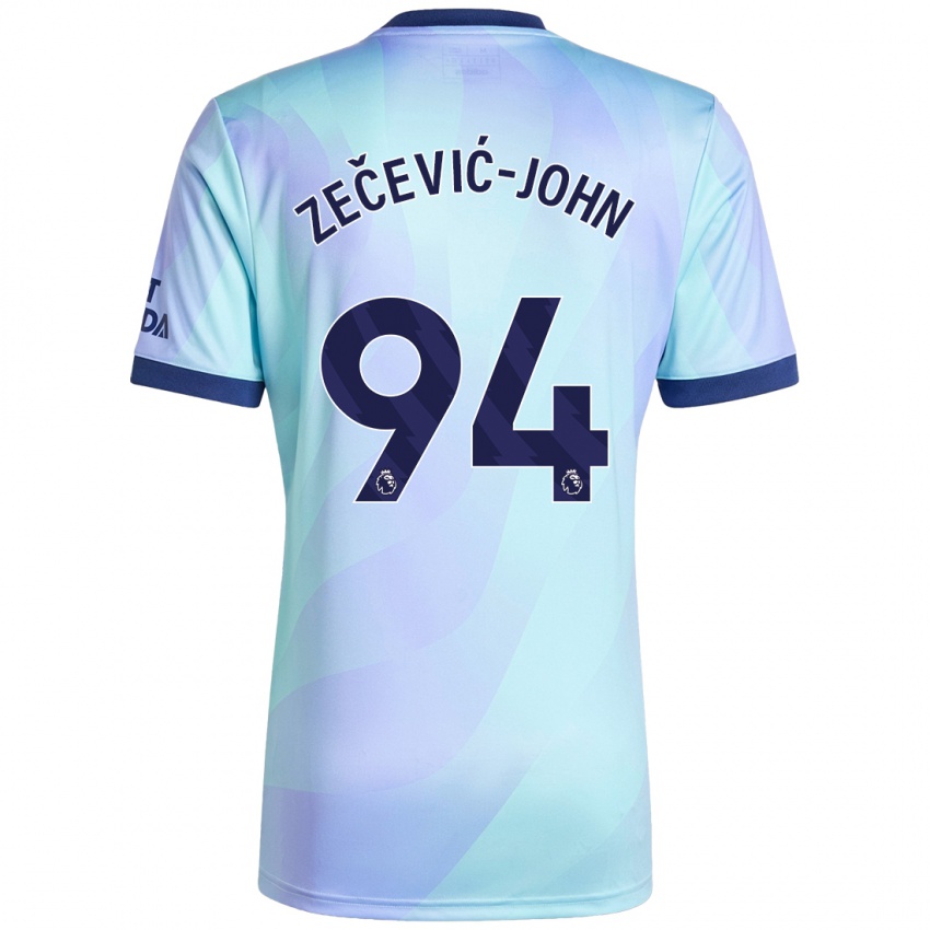 Dětské Louis Zečević-John #94 Aqua Třetí Hráčské Dresy 2024/25 Dres