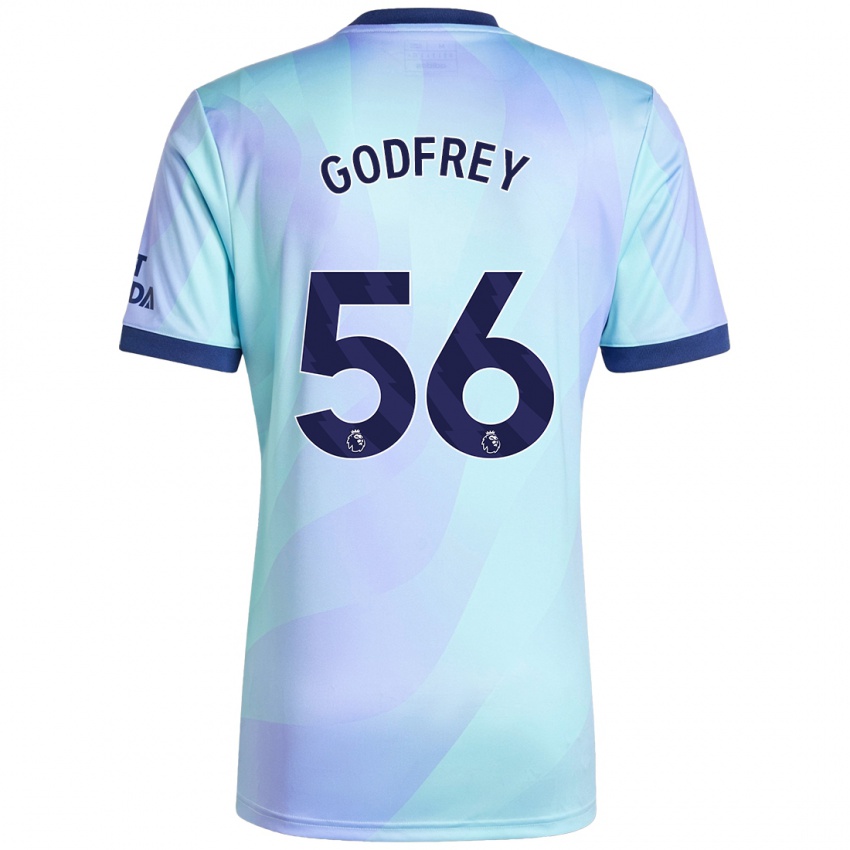 Dětské Freya Godfrey #56 Aqua Třetí Hráčské Dresy 2024/25 Dres