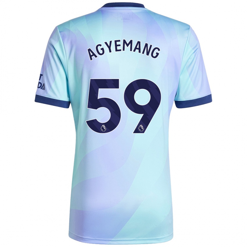 Dětské Michelle Agyemang #59 Aqua Třetí Hráčské Dresy 2024/25 Dres