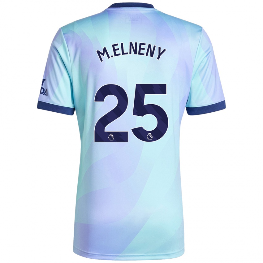 Dětské Mohamed Elneny #25 Aqua Třetí Hráčské Dresy 2024/25 Dres