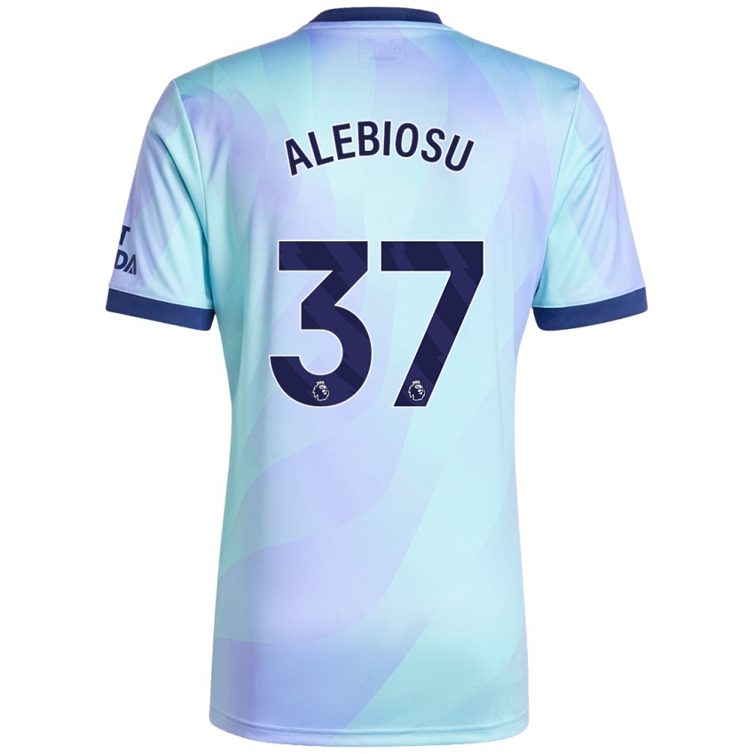 Dětské Ryan Alebiosu #37 Aqua Třetí Hráčské Dresy 2024/25 Dres