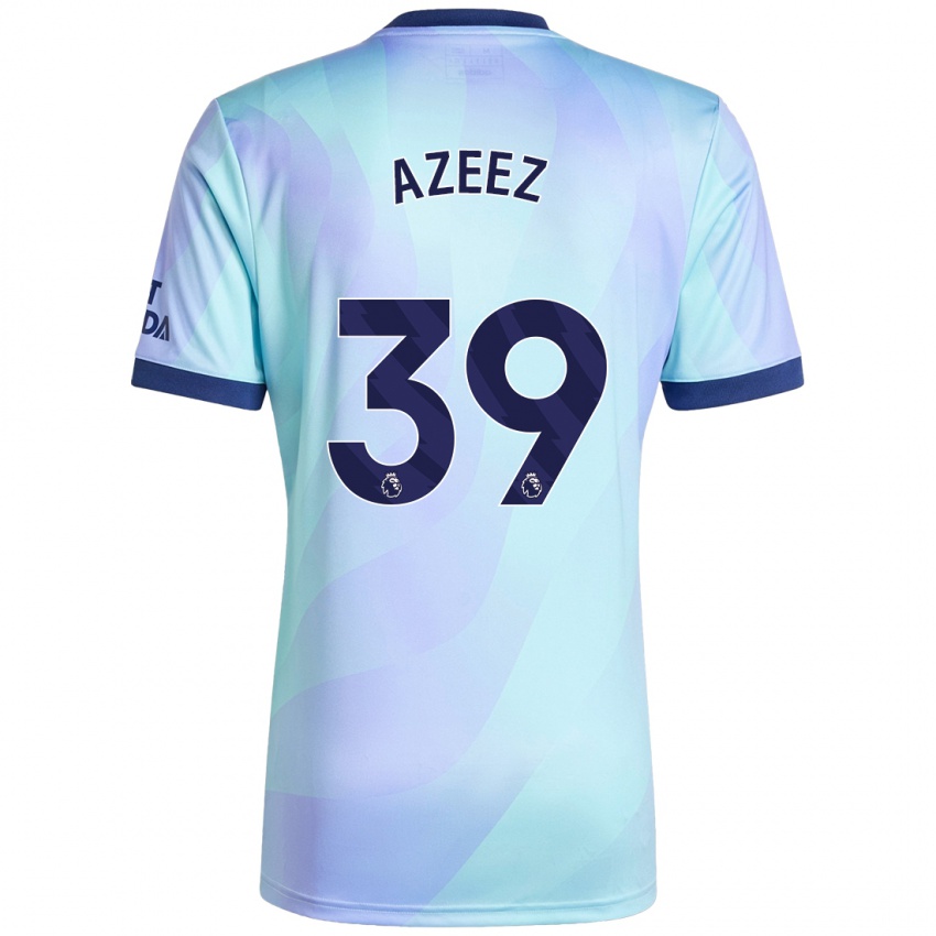 Dětské Miguel Azeez #39 Aqua Třetí Hráčské Dresy 2024/25 Dres