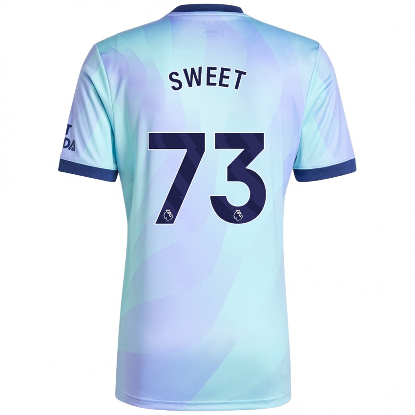 Dětské James Sweet #73 Aqua Třetí Hráčské Dresy 2024/25 Dres