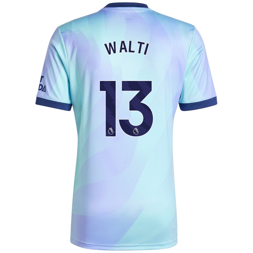 Dětské Lia Walti #13 Aqua Třetí Hráčské Dresy 2024/25 Dres