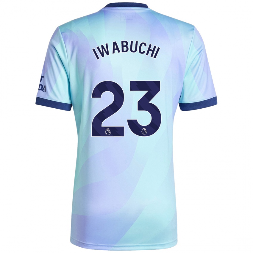 Dětské Mana Iwabuchi #23 Aqua Třetí Hráčské Dresy 2024/25 Dres