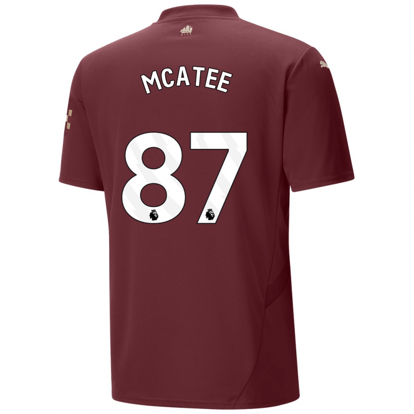 Dětské James Mcatee #87 Kaštanové Třetí Hráčské Dresy 2024/25 Dres