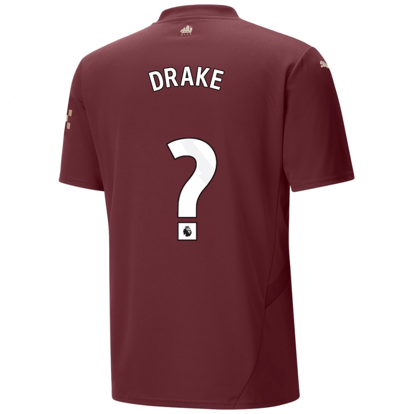 Dětské Leke Drake #0 Kaštanové Třetí Hráčské Dresy 2024/25 Dres