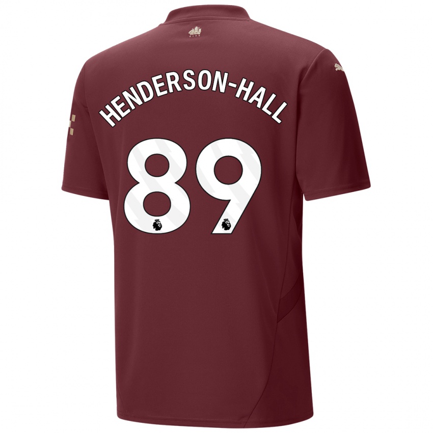 Dětské Matty Henderson-Hall #89 Kaštanové Třetí Hráčské Dresy 2024/25 Dres