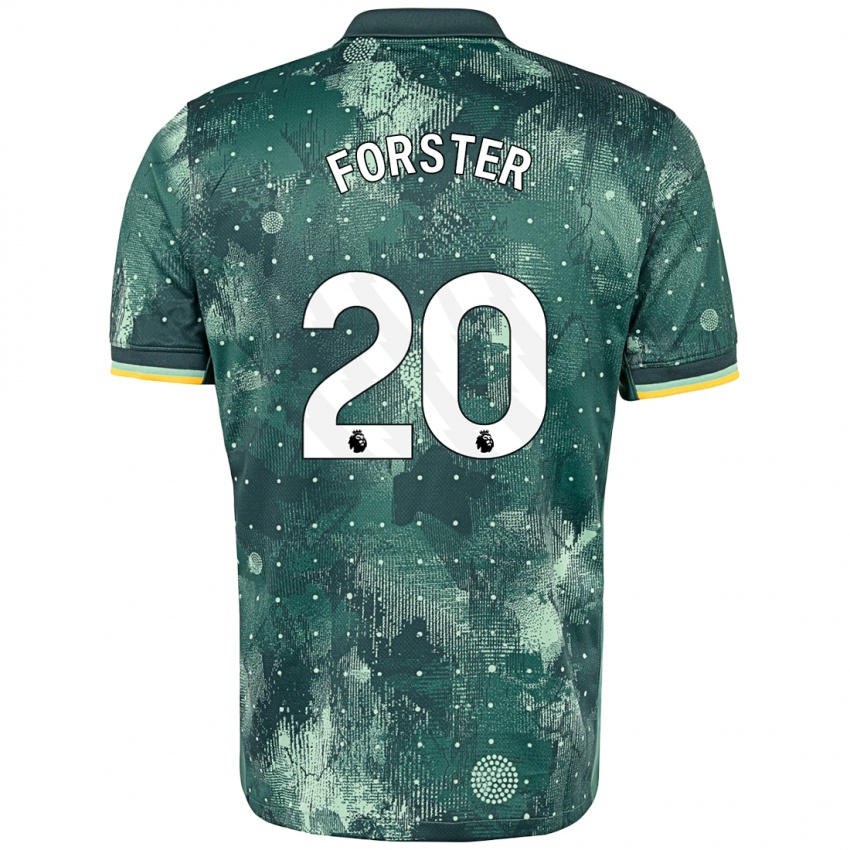 Dětské Fraser Forster #20 Zelená Máta Třetí Hráčské Dresy 2024/25 Dres