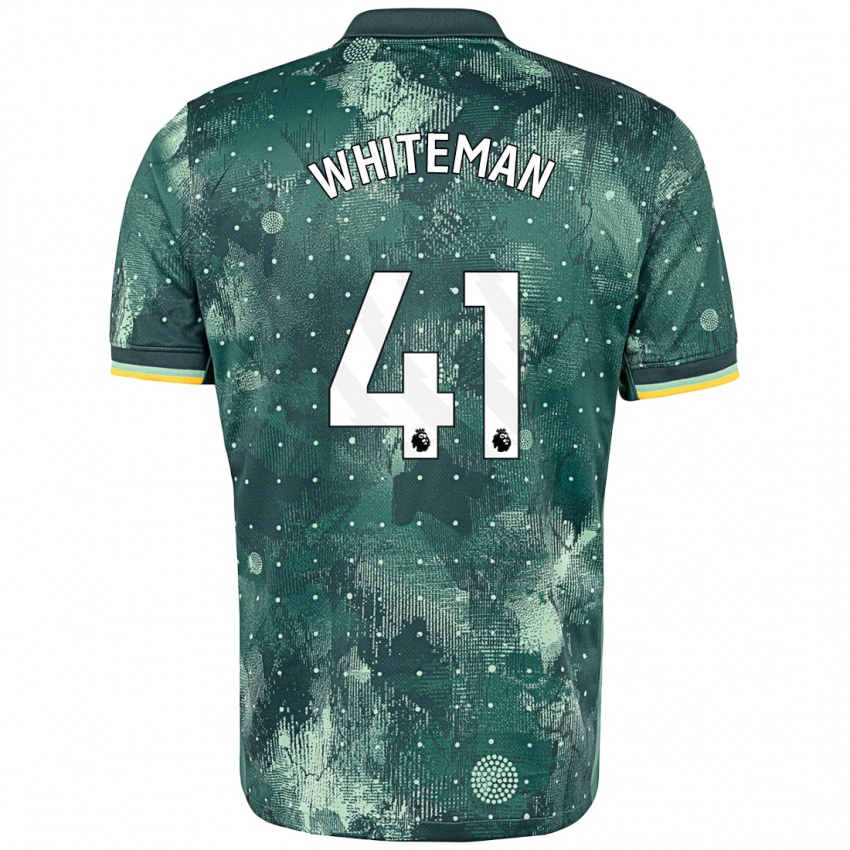 Dětské Alfie Whiteman #41 Zelená Máta Třetí Hráčské Dresy 2024/25 Dres