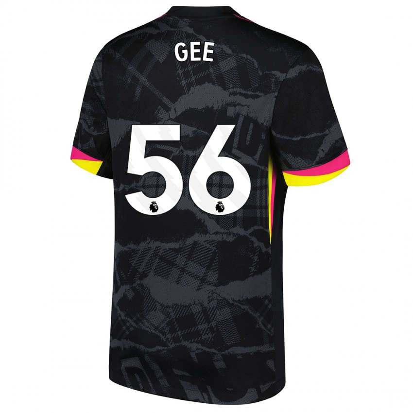 Dětské Billy Gee #56 Černá Růžová Třetí Hráčské Dresy 2024/25 Dres