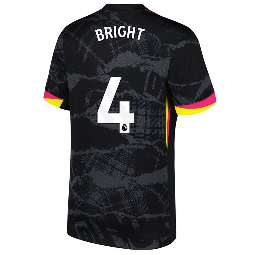 Dětské Millie Bright #4 Černá Růžová Třetí Hráčské Dresy 2024/25 Dres