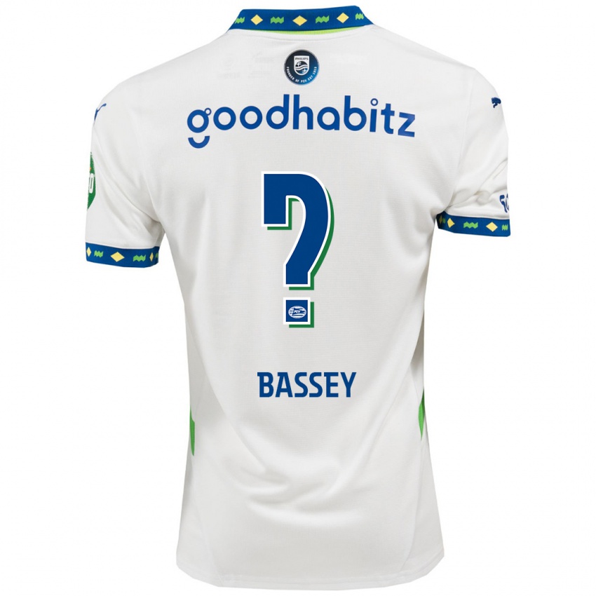 Dětské Essien Bassey #0 Bílá Tmavě Modrá Třetí Hráčské Dresy 2024/25 Dres