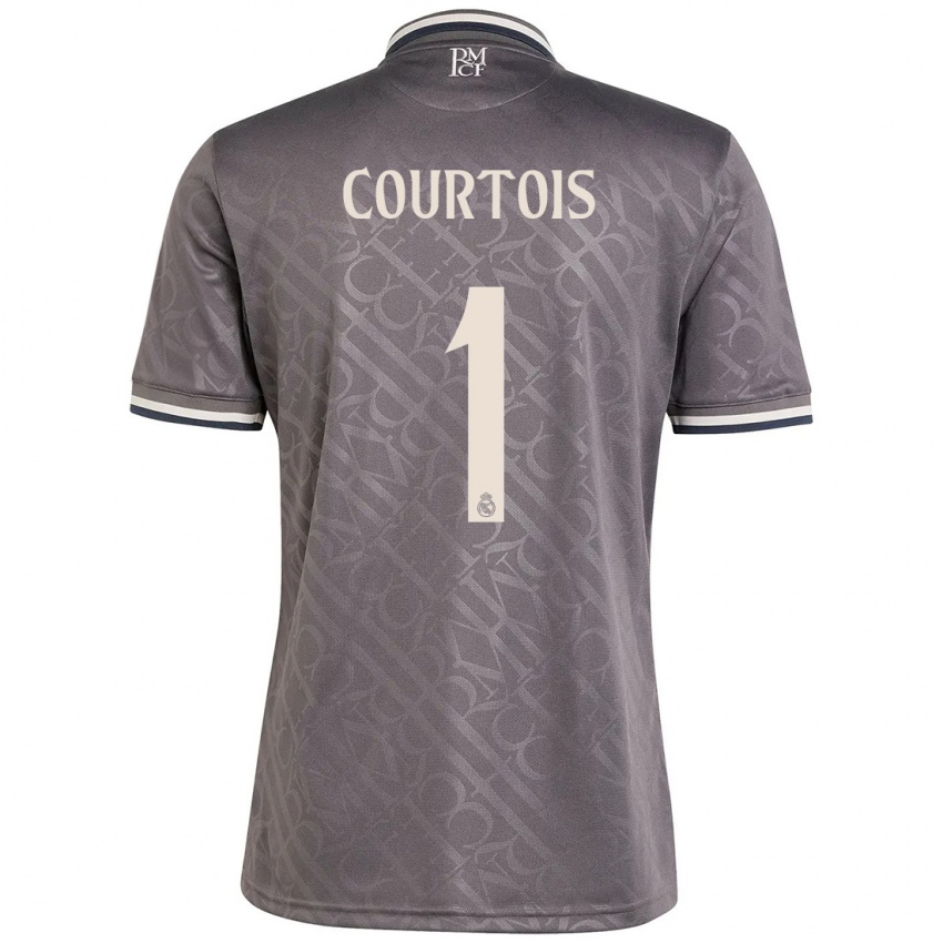 Dětské Thibaut Courtois #1 Dřevěné Uhlí Třetí Hráčské Dresy 2024/25 Dres