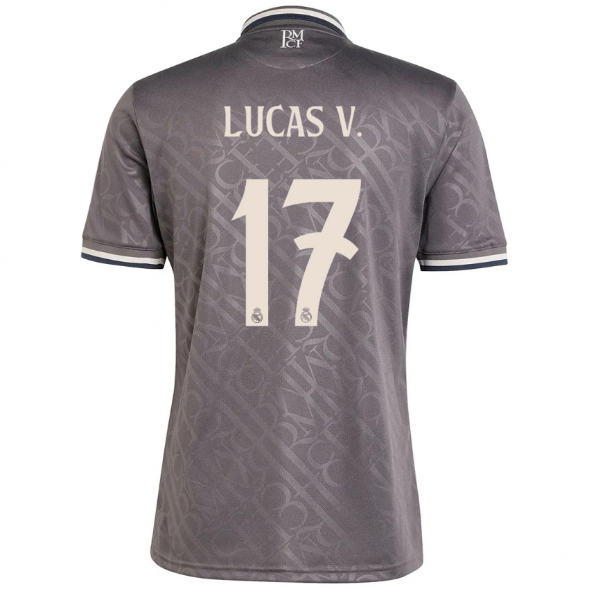 Dětské Lucas Vazquez #17 Dřevěné Uhlí Třetí Hráčské Dresy 2024/25 Dres