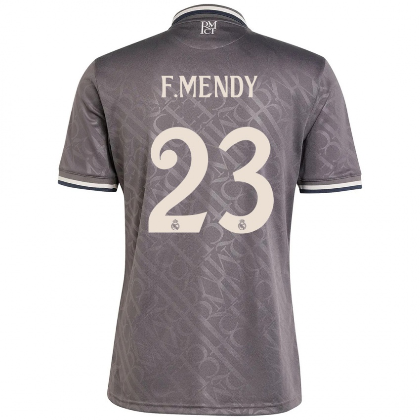 Dětské Ferland Mendy #23 Dřevěné Uhlí Třetí Hráčské Dresy 2024/25 Dres