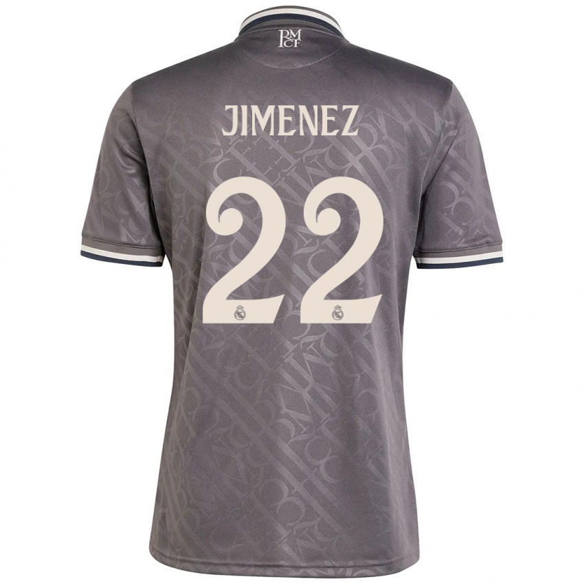 Dětské David Jimenez #22 Dřevěné Uhlí Třetí Hráčské Dresy 2024/25 Dres