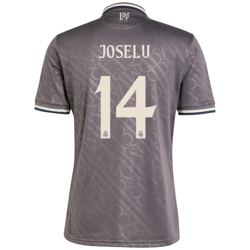 Dětské Joselu #14 Dřevěné Uhlí Třetí Hráčské Dresy 2024/25 Dres